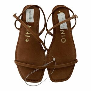 ANTONIO MELANI STRAPPY LEATHER SANDALS SIZE 9.5 NEW OPEN TOE SUMMER CASUAL